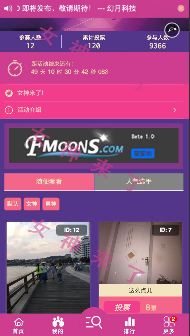 公众号投票源码_女神来了投票5.2.0插图