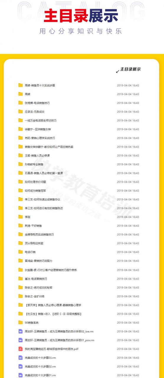 销售视频教程 电话陌电语术市场卖货导购客户心理营销交视频课