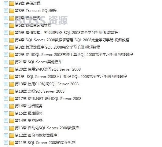 SQL Server 2008视频教程 数据库从入门到精通视频-AT互联