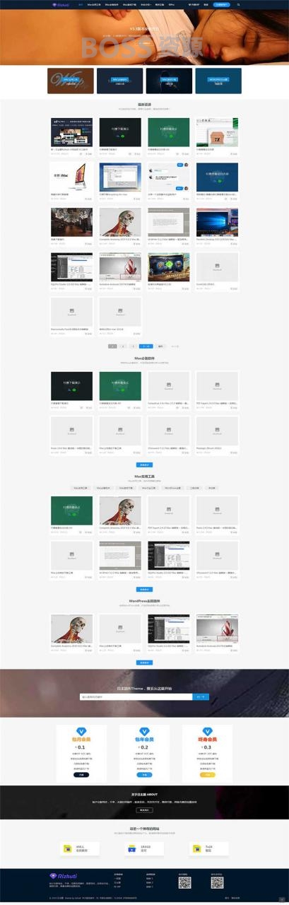 AT互联|WordPress资源下载类主题日主题Rizhuti3.3最新破解无授权版_