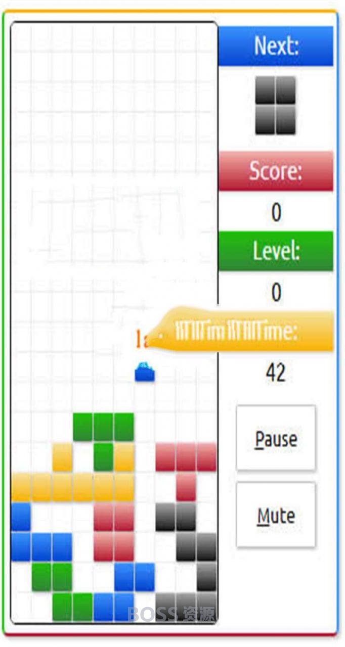 AT互联|HTML5俄罗斯方块游戏源码下载